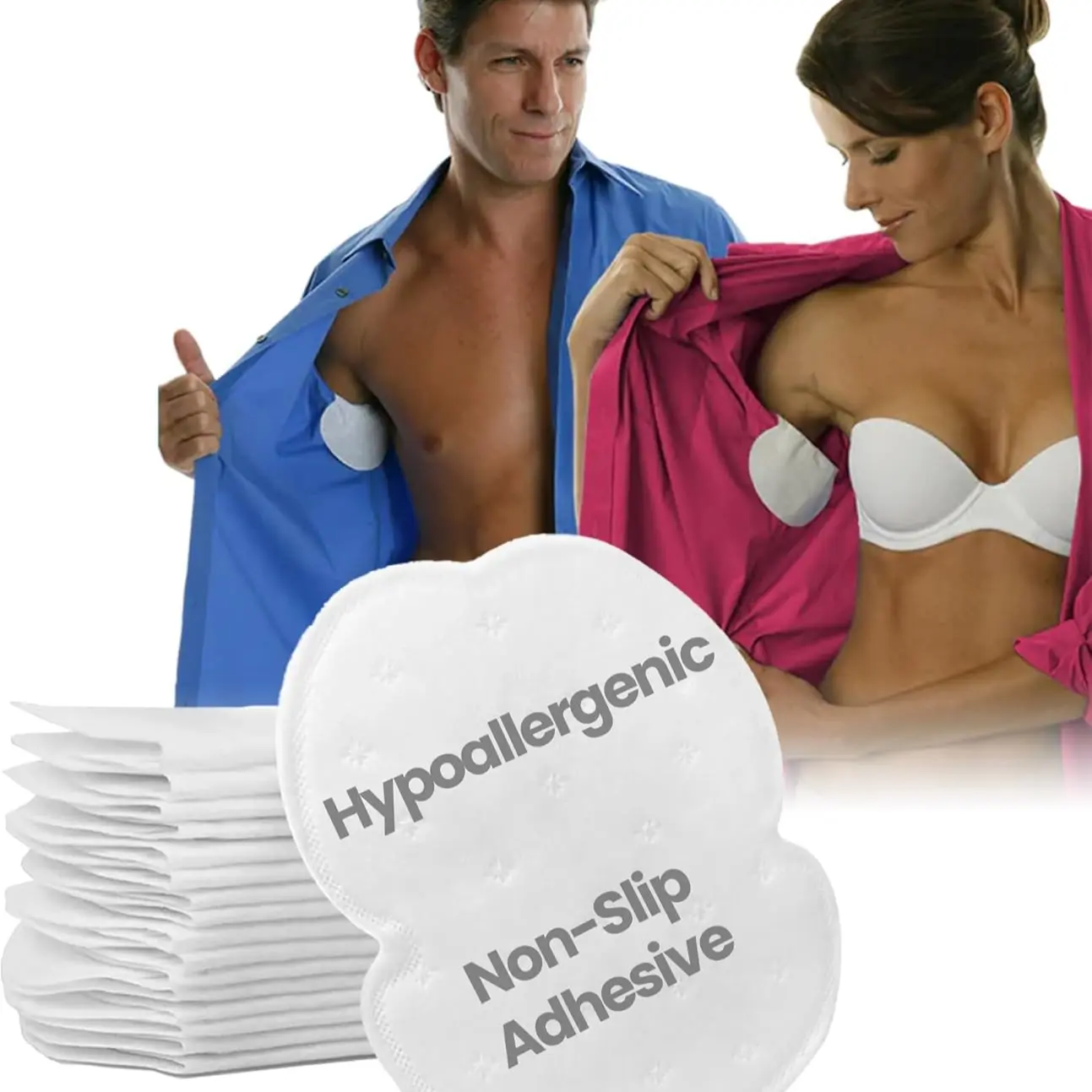 100pcs Underarm Sweat Pads for Men and Women – Disposable Armpit Shields Sweat Absorbent to Combat Sweat Moisture. Regain Your Confidence with Our Easy-to-Use Underarm Pads Designed for All-Day Protection Pack Sweat Patches