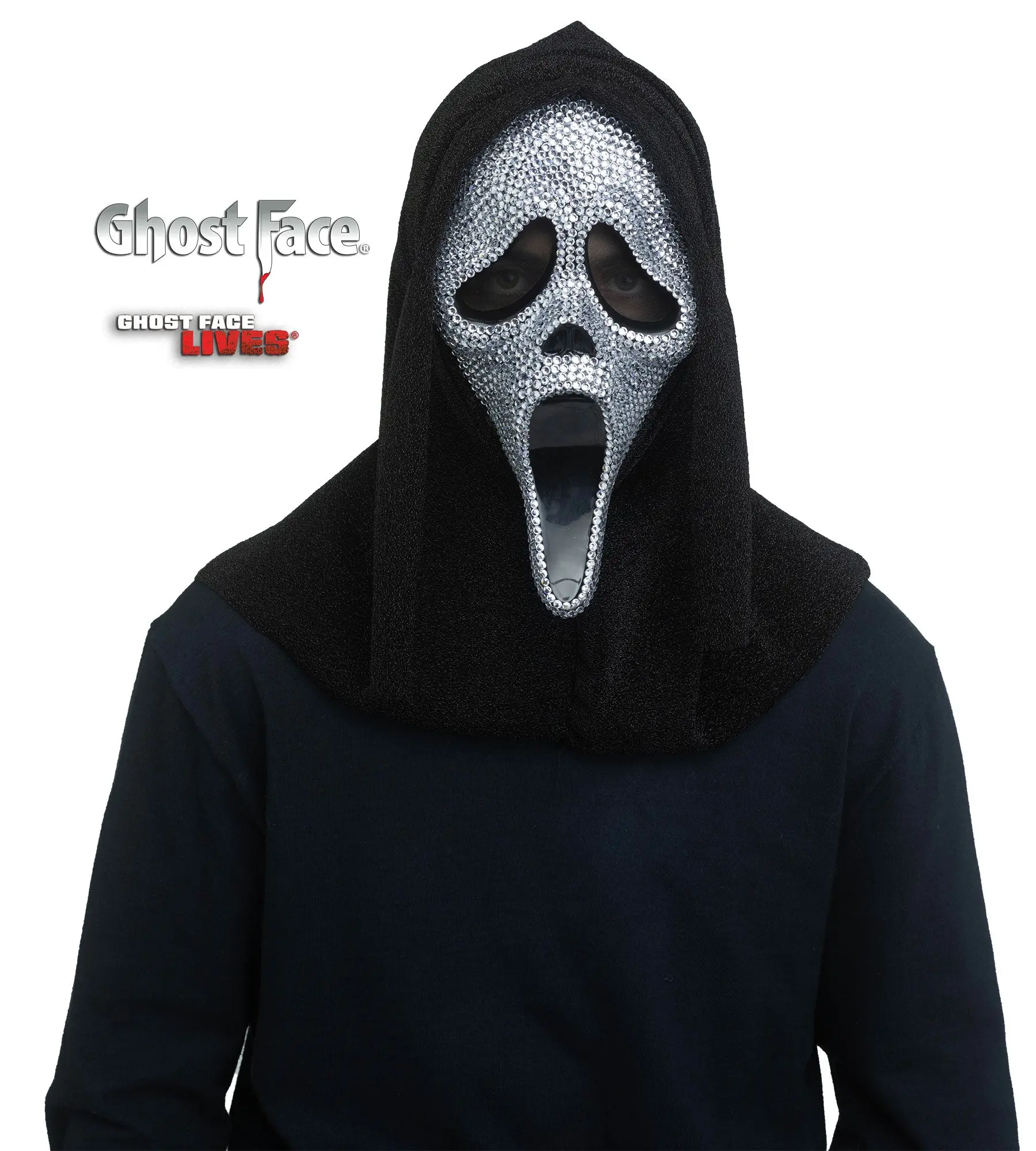 Scream Ghost Face Bling Costume Mask
