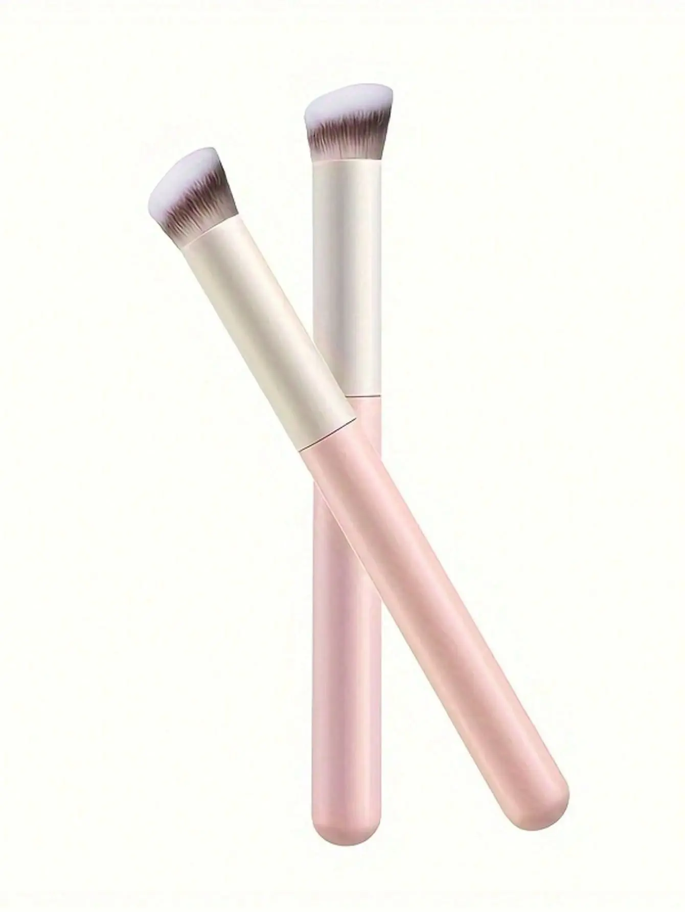 Viral Flat Foundation Brush | Dense Kabuki Makeup Brush for Liquid Cream Powder | Streak-Free Airbrush Finish, No-Waste Blending Tool | Beginner Friendly Beauty Must-Have for Flawless Poreless Base & Quick Makeup Routine