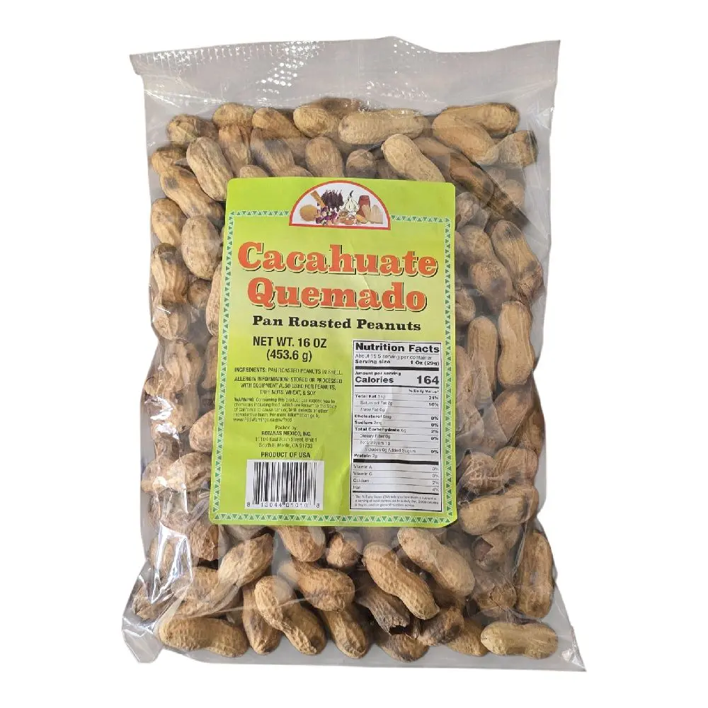 Cacahuate Quemado – Pan Roasted Peanuts (16 oz / 453.6 g)