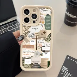 [Christ Case] Shockproof Christ Design Pattern Case for iPhone 16 15 14 Pro Max 13 12 11 XR XS Plus |   Rugged and Durable Silicone Cover, Gifts for Women, Men, Girls, Boys, Drop Protection Protective Cellphone Protector Smartphone