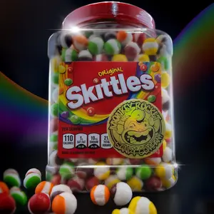 Monkey Rocket’s OG BIG JAR - Rainbow Chimp Chomps - Over 1.5 Pounds of Rainbow Chimp Chomps - Freeze Dried Candy - Keywords Sweet ASMR Crunchy Crispy Astronaut Snack Candy Bonbon tiktok