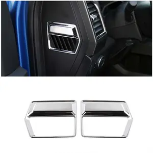 Car Interior Side Air Vent Outlet Panel Trim Cover for 2015-2020 Ford F150, Auto Accessories Interior, High-Quality ABS, Laser Cut, Self-Adhesive, DIY Install Replacement