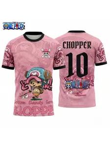 2026 One Piece Graphic T-shirt Japanese anime football jerseys Sports Dry Quickly Men's T-Shirt Children's Clothing Tee Woman