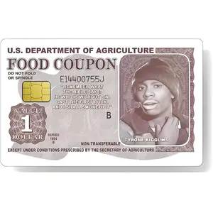 Funny Tyrone Biggums Food Coupon Credit Card Skin - Debit Card Sticker, Waterproof & Scratchproof