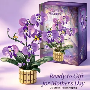 The perfect Mother's Day gift: forever building flower. Black rose bouquet assembly kit. Preserved flower plant puzzle set. Designed exclusively for goddesses. Elegant Gothic-style artificial floral decorations. home decor. Ideal gifts for New Year 。