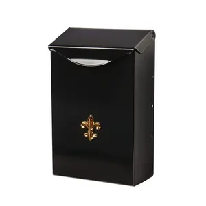 City Classic Black, Small, Steel, Vertical, Wall Mount Mailbox