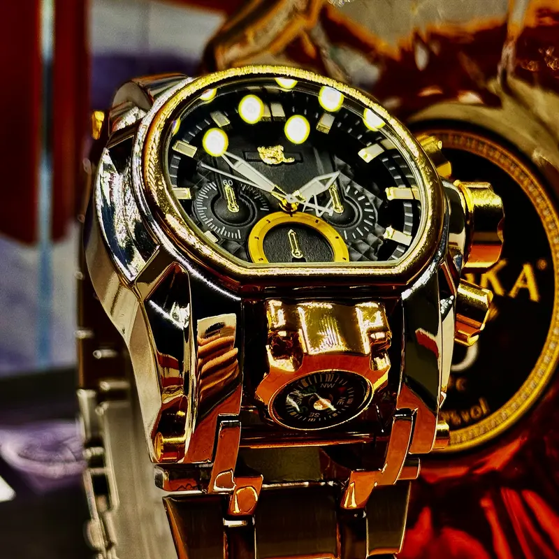 oversized gold watch - TikTok Shop display picture 2