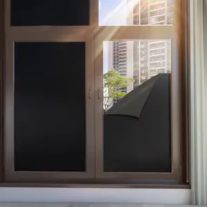 Window Privacy Film, Sun Shade Film, UV Protection 100% Blackout Window Film, Blackout Window Cover, Privacy Protection From Prying Eyes, Suitable for Home Kitchen Living Room Bathroom Office