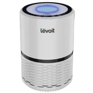 LEVOIT Air Purifiers for Home, for Smoke, Dust and Pollen in Bedroom, Ozone Free, Pet Odors Remover, 1 Pack, White, LV-H132