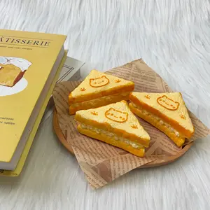 [Classic Squish Texture] taba squishy Kitten Sandwich, Fidgets Toy for Stress Relief & Fun – Perfect for Party, Birthday, Holiday & Christmas Gifts – Silicone Material [111g]