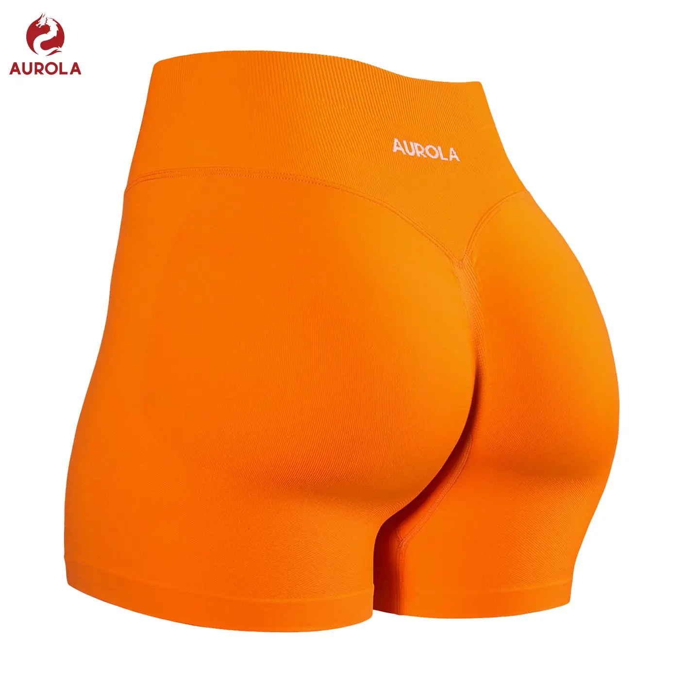 AUROLA Influence Collection Seamless Workout Shorts for Women – Scrunch Butt Lift Gym Shorts, Squat Proof Compression Activewear, No Roll Up 4.5" Inseam