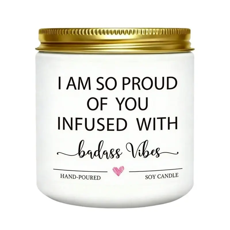 Congratulations Candle, Congratulations Gifts for Women, Proud of You Gifts, Promotion Gift, Badass Gift for Women, Men, College Graduation, Divorce, New Job, Congrats Presents for Her Friend, Soy Candle, Scented Candles