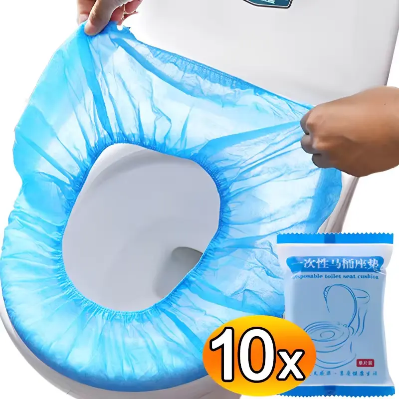 Disposable Toilet Seat Cover Mat Portable Waterproof Safety Toilet Seat Pads for Travel Bathroom Toilets Accessiories