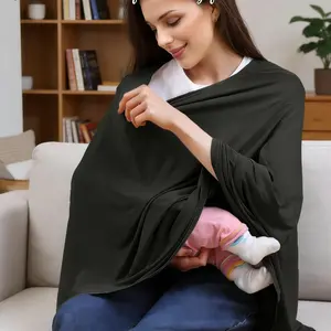 Anti-Exposure Maternity Nursing Cloths, Outdoor Shawl & Hood Covering, Suspender Design, Versatile Nursing Accessory for Comfort