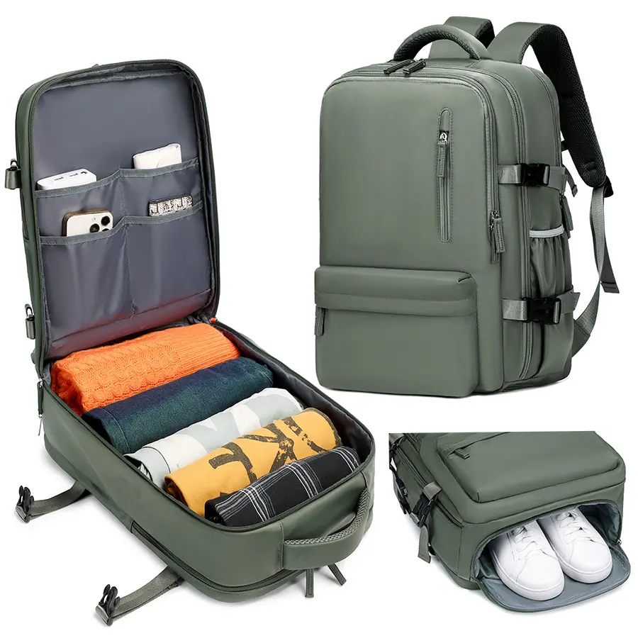 Traveler's Choice Casual Waterproof Polypropylene Multi-Functional Backpack with Adjustable Straps, Multiple Compartments for Clothes & Shoes, School Essentials Organizer - Ideal for Women, Backpacks for School Users