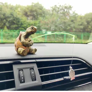 Cute Fishing Car Ornaments for Dashboard, Swinging Fish Car Dashboard Decor, Fun Car Decoration for Dash Car Accessories for Anglers, Home Garden Decor