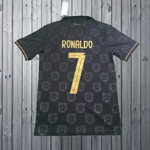 2526 Portugal Away Short Sleeve 7# Cristiano Ronaldo Soccer Jersey Football Jersey Quick Drying