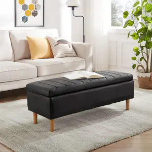 VECELO Bench Seat Upholstered Bed Bench Change Shoes Footrest Modern Ottoman Bedroom Entryway Corner Storage Bench Storage