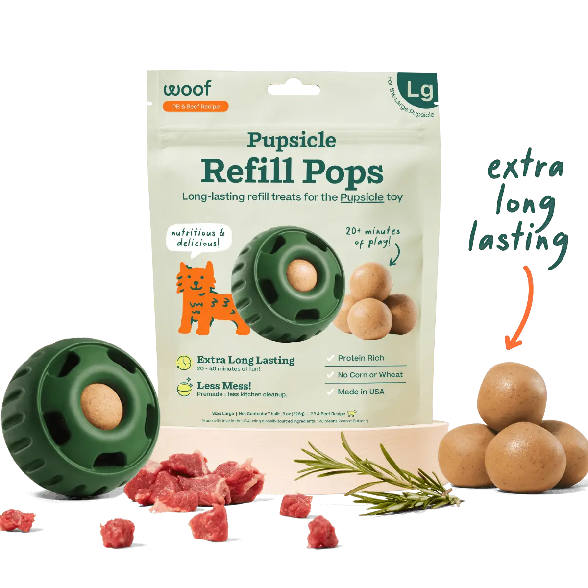 Woof Pupsicle Pops: Beef