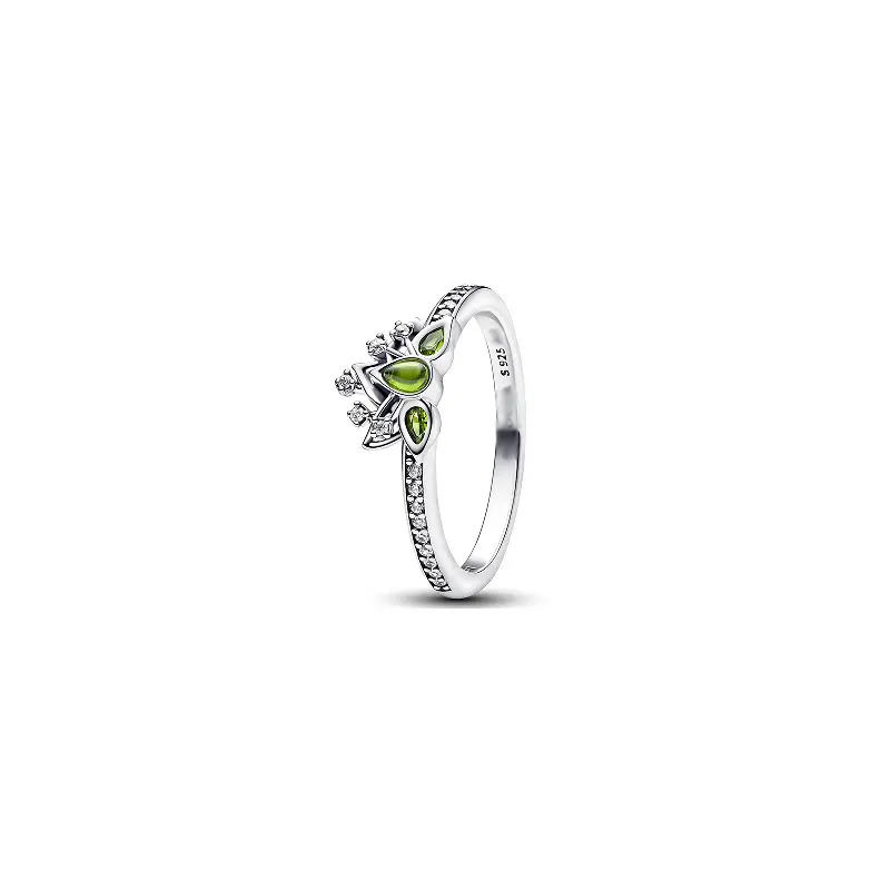 Princess Style Ring in S925 Sterling Silver, Elegant Lotus Flower Tiara Jewelry, Anniversary Gift for Women, Beautiful Rings, Elegant Fashion Rings