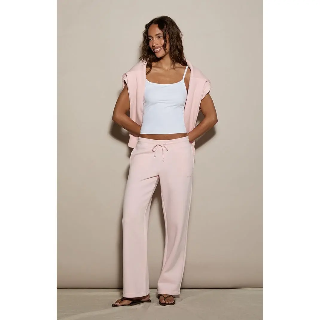 Pacsun Women's Pink Ultra Soft Fleece Straight Leg Sweatpants Pacsun Women's Pink Ultra Soft Fleece Straight Leg Sweatpants
