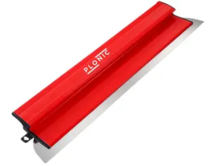 PLONIC 40 Inch Drywall Skimming Blade - Extra Wide Stainless Steel Smoothing Knockdown Knife for Large Walls Ceilings Plaster Concrete Finishing