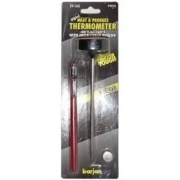 Barjan 029160 Digital Thermometer - Plastic, Household, Compact, with Pocket Clip, °F/°C Switch, for Daily Updates