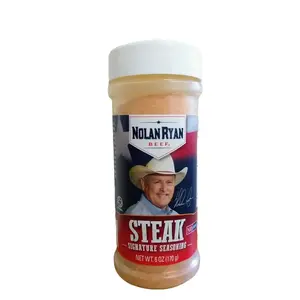 Nolan Ryan Beef Signature Steak Seasoning 6 ounce container Flavor Natural