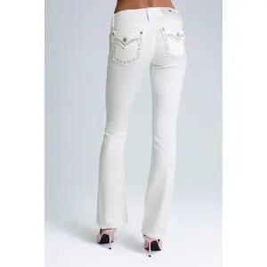 Aspen White Stitch Bootcut Jeans