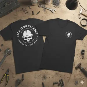 Skills Pay Bills T-Shirt: Blue Collar Construction Apparel