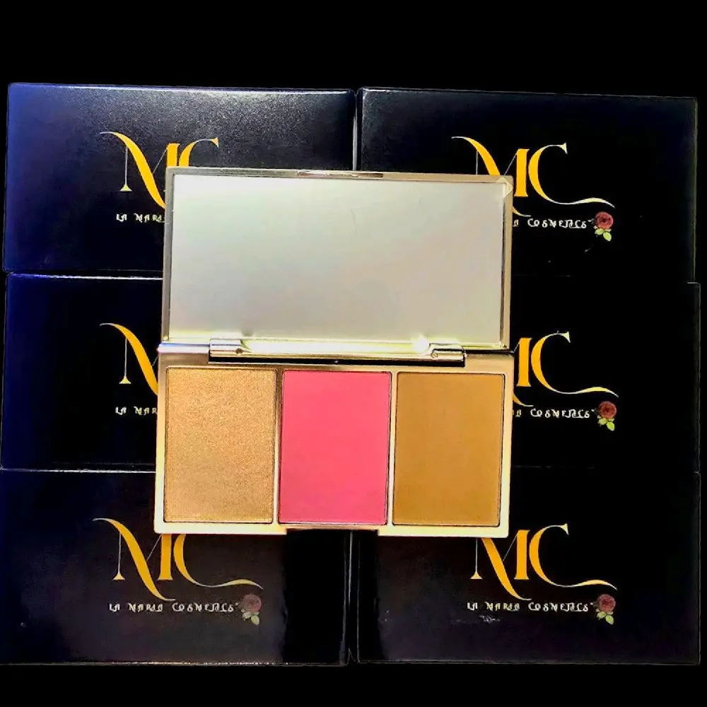Trio Face Pallete - Multicolor Makeup for a Flawless Look