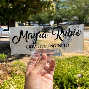 Custom acrylic name plate Decor Signs