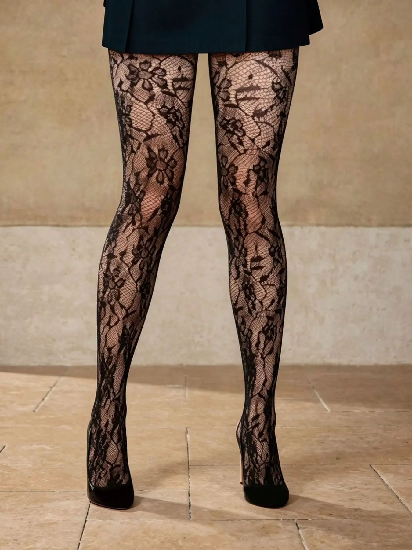 Floral Jacquard Sexy Mesh Stockings, Unique Butterfly Pattern, Ideal for Daily Wear, All Seasons Fashion Accessory