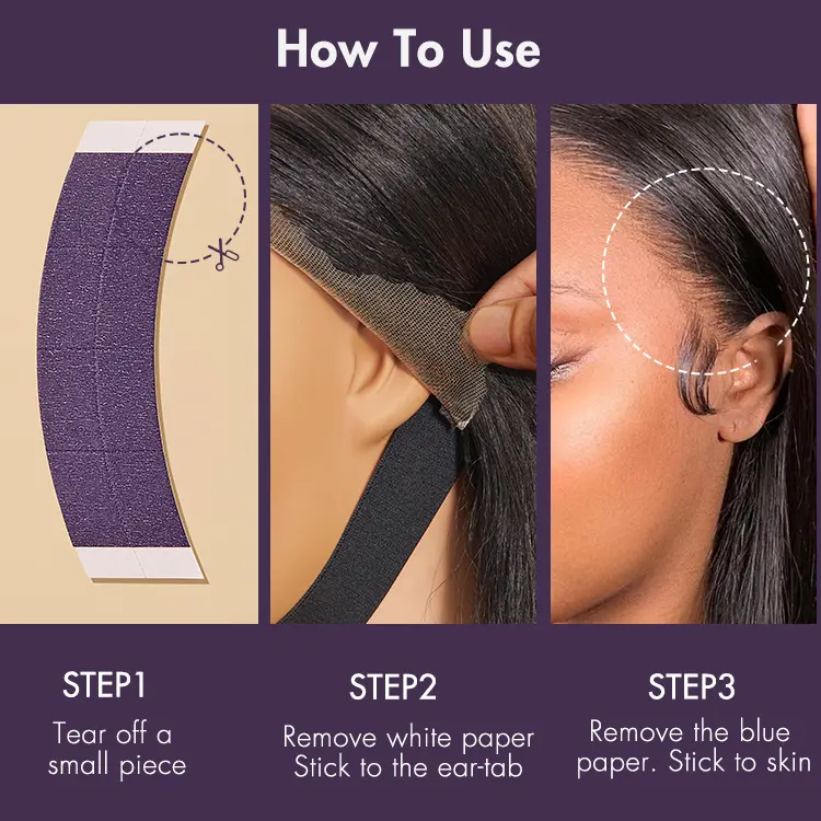 36pcs Double-Sided Lace Tape Upgrade 2.0 Ultra Hold for Lace Wigs