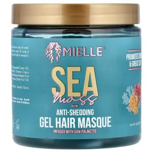 Mielle Anti-Shedding Gel Hair Masque, Sea Moss Blend, 8 oz (235 ml)