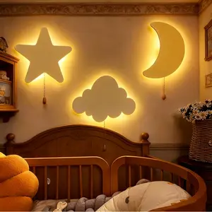 LED Floating Night Light, Multiple Patterns Available, Battery Powered, Ideal for Bedroom Decor, Wall Decor, Party Decoration, Decorative Night Light