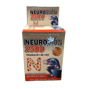 Neuro 2500 Suplemento Alimenticio con 25,000 Antioxidantes Vitamina B1 B6 B12