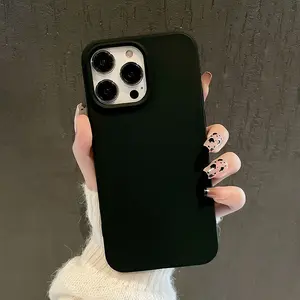 Apple Simple Color Protective Case, Anti-Drop Creative Phone Case Tpu Shockproof Cover for iPhone 15 15 Plus 15 Pro 15 Pro Max 11-17