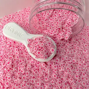 FAKE 5MM Pink Paw, Animal Polymer Clay Sprinkle (NOT EDIBLE) D34-25