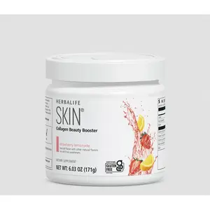 Herbalife SKIN Collagen Beauty Booster Strawberry Lemonade Flavor 6.03 oz Gluten Free Dietary Supplement