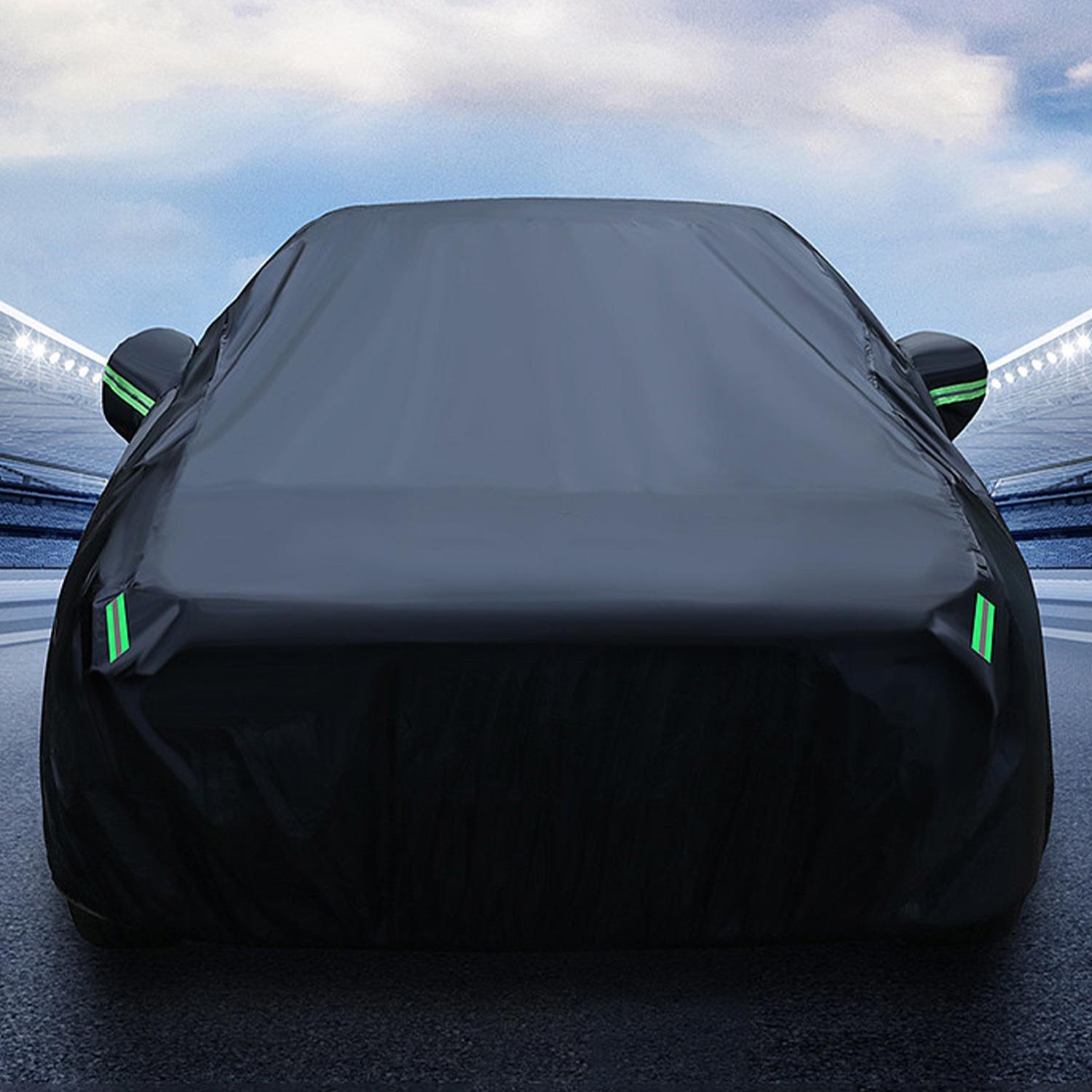 Full Car Cover, Universal Fit for Sedan 15.4-16.7 FT, Outdoor Waterproof All Weather Protector Snow Anti-UV Full Car Cover Full Car Cover, Universal Fit for Sedan 15.4-16.7 FT, Outdoor Waterproof All Weather Protector Snow Anti-UV Full Car Cover