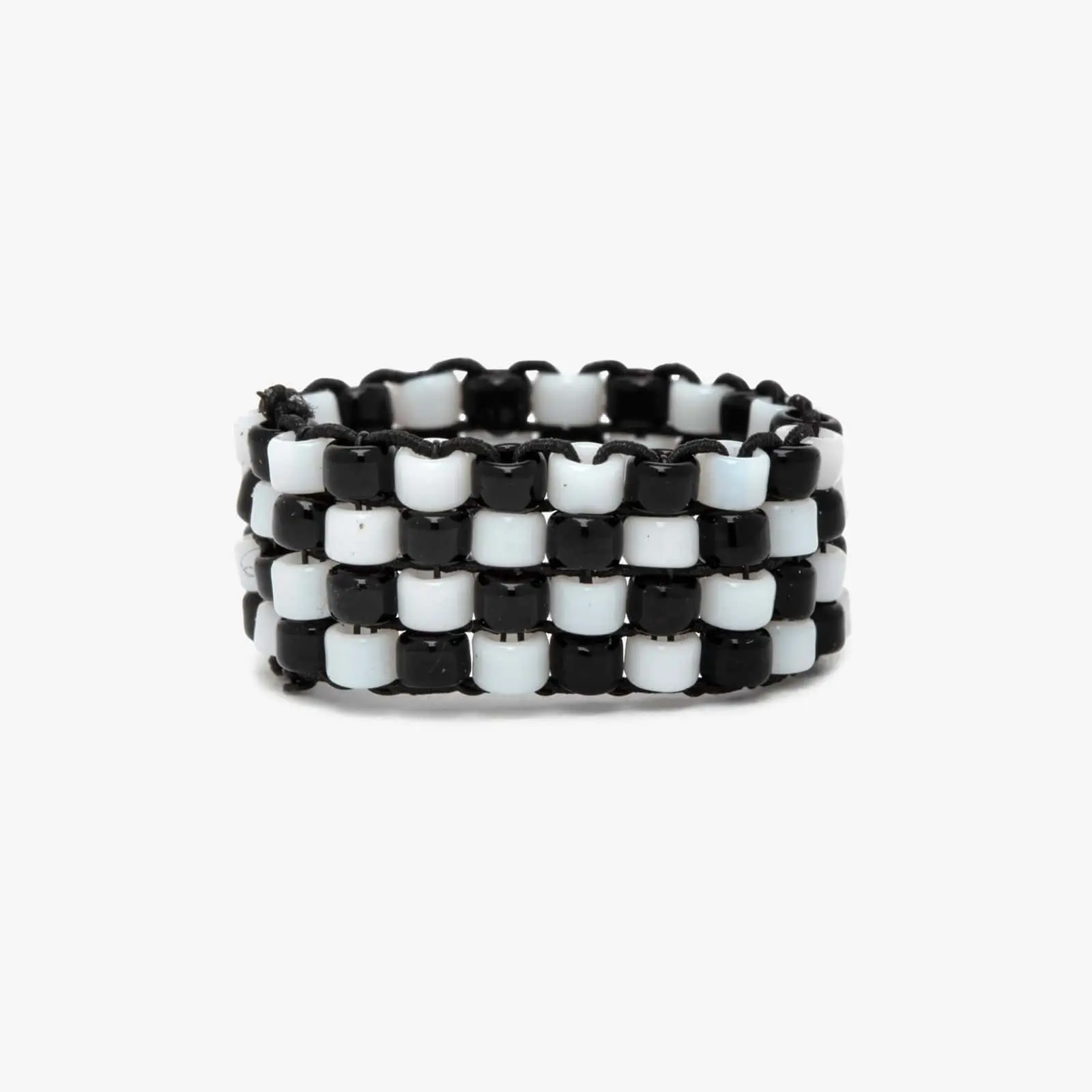 Checkerboard Bead Stretch Ring Checkerboard Bead Stretch Ring