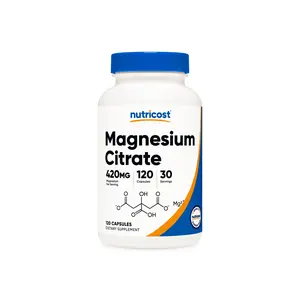 Nutricost Magnesium Citrate Plant Based Capsules -  Dietary, Healthcare, and Fitness Supplement