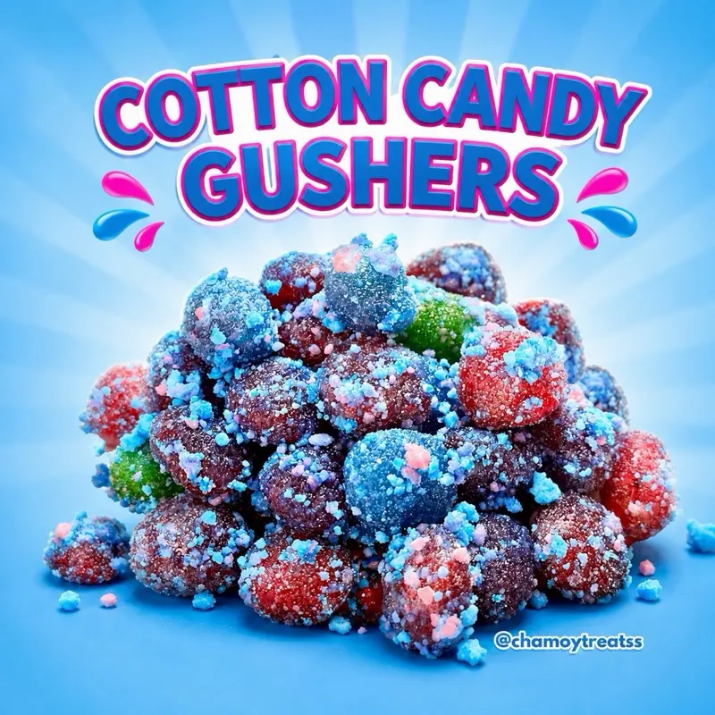 Gushers Crunch - Cotton Candy Gushers - 6oz Viral Sweet Candy