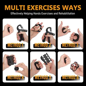 5-Pack Grip Strength Trainer Kits - Adjustable Resistance Forearm Strengthener, Hand Gripper for Muscle Building