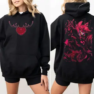Alastor Hazbin Hotel Season 2 Hoodie, Hazbin Shirt, Comic Sweatshirt, Tv Show Shirt, Gift For Fan, Unisex Sweater Pullover Tee