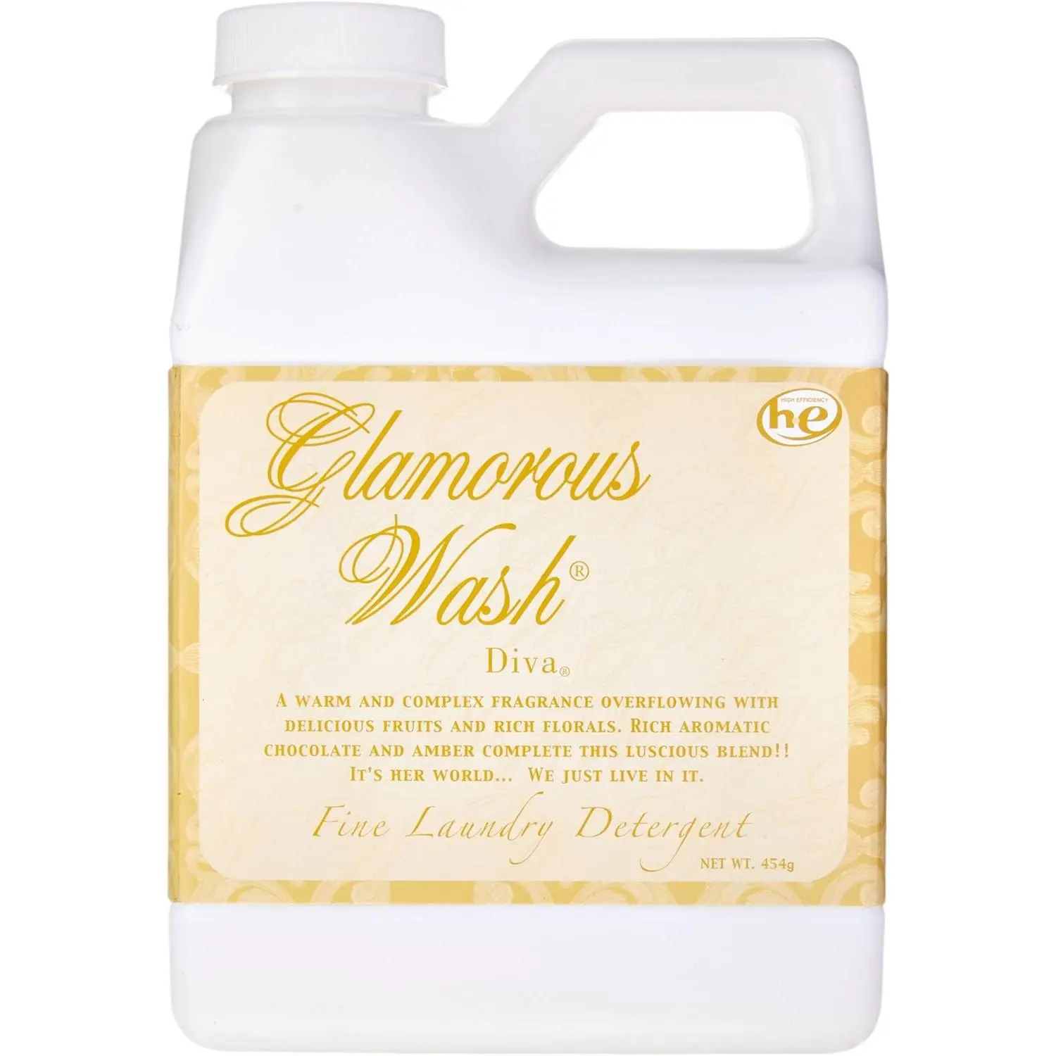 Tyler Candle Diva Glamorous Wash Liquid Laundry Detergent, 24 Loads, 64 fl oz Detergent Powder