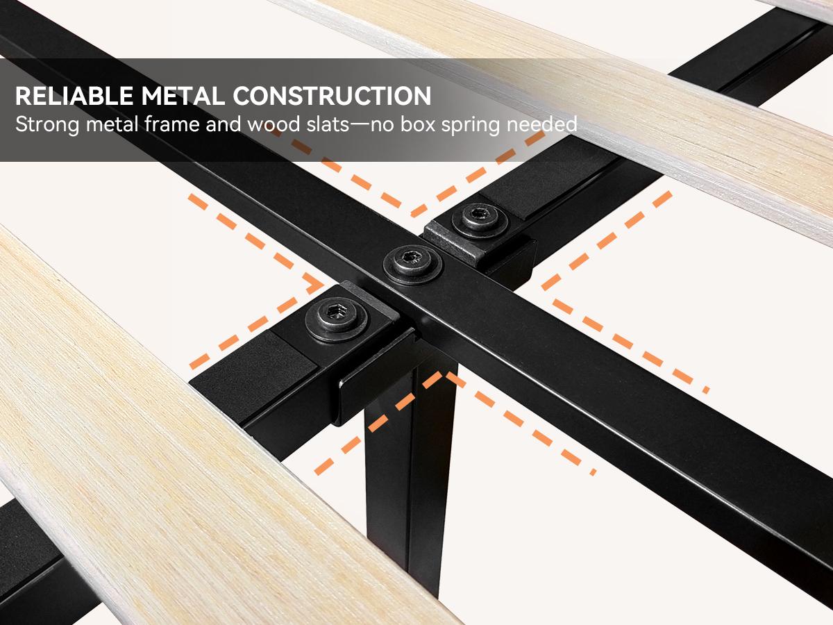 SIBEDS Diamond Upholstered Bed Frame with Adjustable Headboard, Modern Princess Style Platform Bed with LED Lights and Skirt, Crystal Button Tufted Foundation with Wooden Slats, Easy Assembly, Black/White/Grey