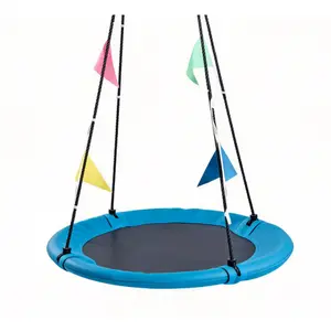 Heavy Duty Tree Swing 450 lbs Capacity, Outdoor Saucer Swing for Kids and Adults with 360° Rotation, 900D Oxford Fabric for Backyard